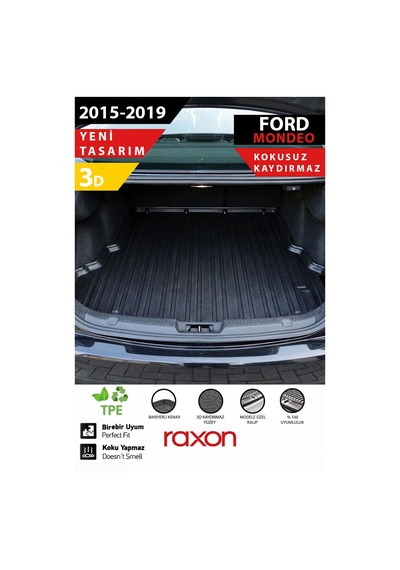 Ford Mondeo Sd 2015-2019 Bagaj Havuzu 3d Özel Kalıp Su Geçirmez, Kaymaz, Tam Uyumlu