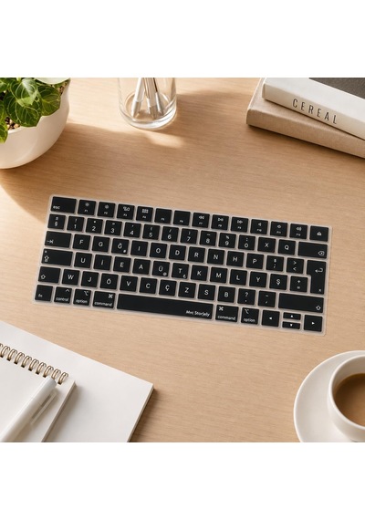 Apple Magic Keyboard 2 A1644 Uyumlu Klavye Koruyucu Türkçe F Dizilim Daktilo Tipi Silikon Kaplama Uk Iso Ters L Enter Ultra İnce Kaymaz Toz Ve Sıvı Koruma Keyboard Cover Siyah 19778005