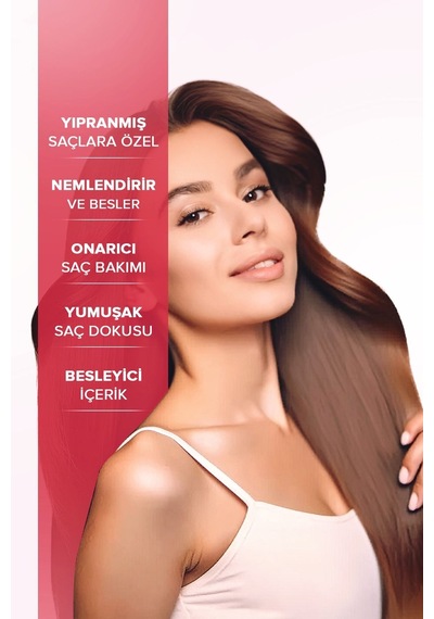 Bayanlara Özel Kuru, Boyalı Saçlar İçin Yoğun Saç Dökülmesine Karşı Bakım Şampuanı 400 Ml