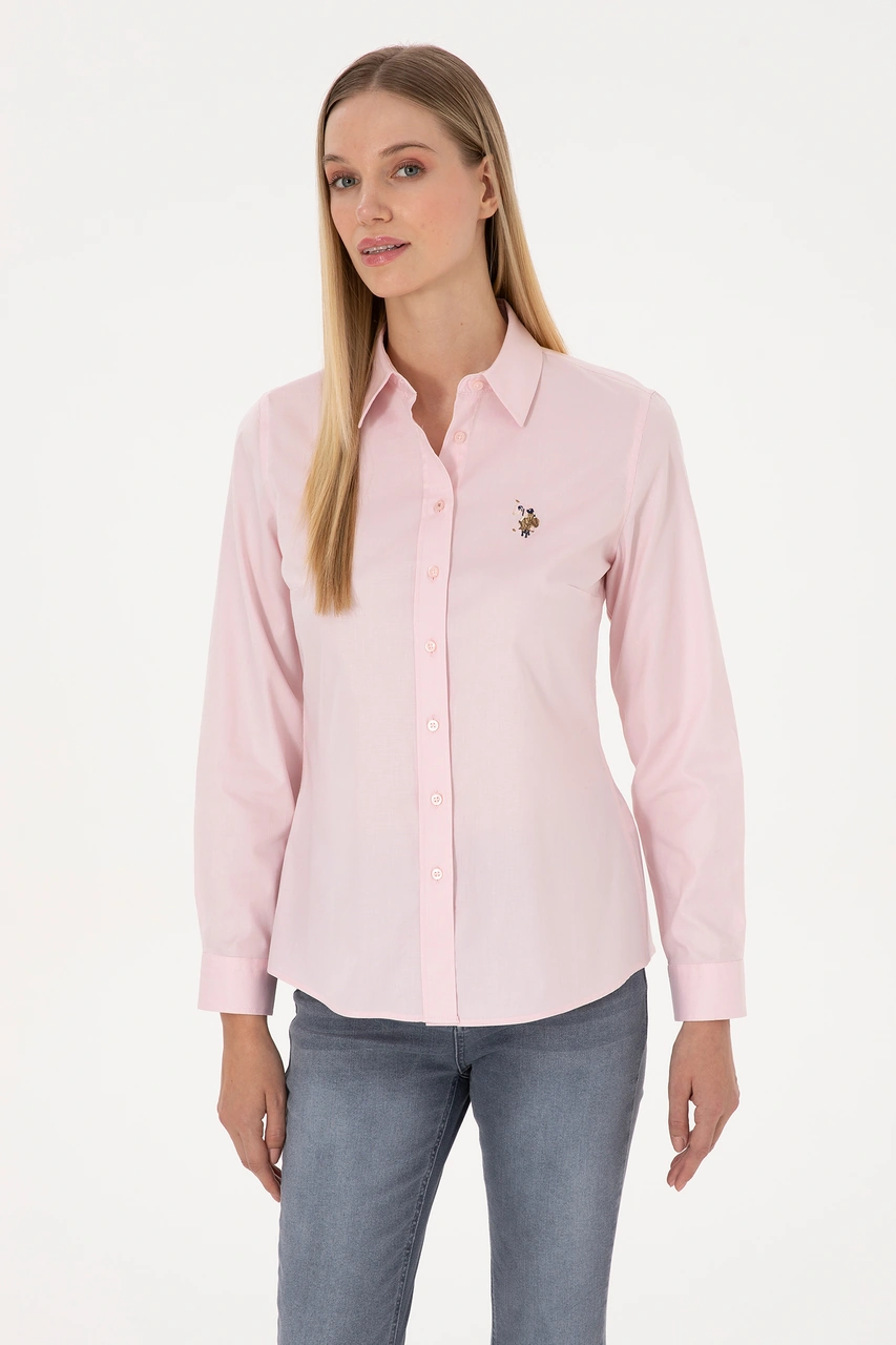 U.s. Polo Assn. Kadın Açık Pembe Gömlek Basic 50308038-vr078 Acık Pembe
