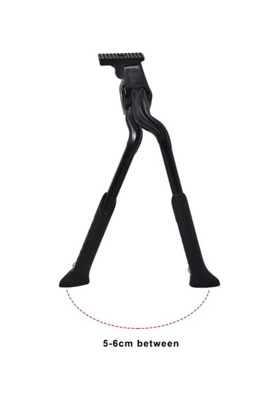 Vona Cl-ka56 Orta Park Ayağı Çift Açılır Kickstand Siyah