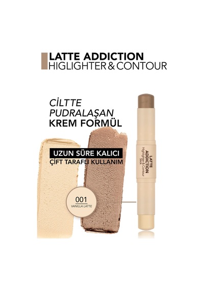 Flormar Latte Hafif Yapılı & Uzun Süre Kalıcı Kremsi Highlighter 001vnllltte