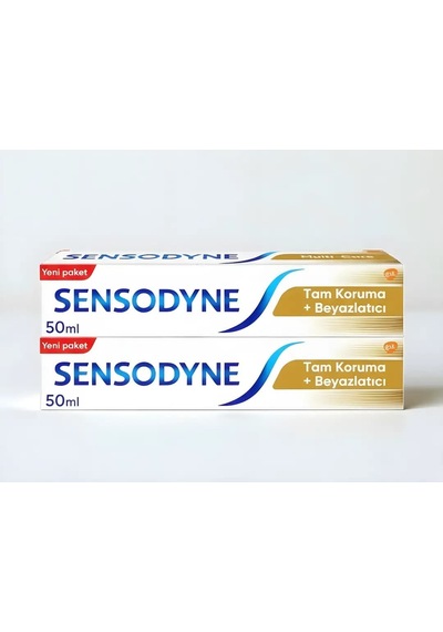 2 Adet Sensodyne Tam Koruma Ve Beyazlatıcı Diş Macunu 50 Ml 2li