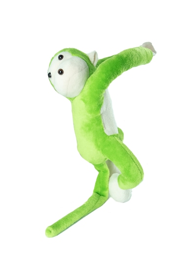 Pelüş Maymun Sevimli Sarılan Maymun Yeşil 50 Cm