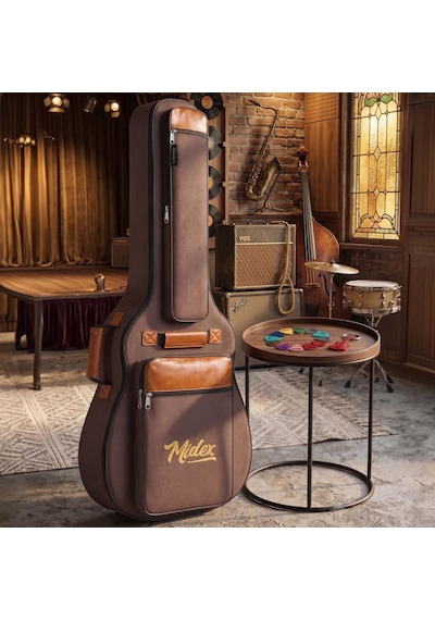 Midex Cs-95brw Özel Tasarım Premium Softcase Klasik Gitar Çantası Gigbag Kılıf 101 Cm