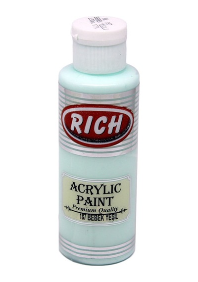 Rich Akrilik Boya Master 120 Cc Bebek Yeşil 187 Çok Renkli