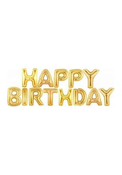 Happy Birthday Folyo Balon Gold