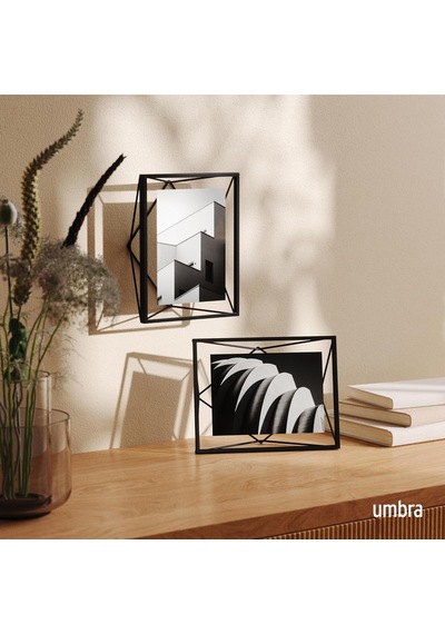 Prisma Resim Çerçevesi, Metal, Siyah, 10x15