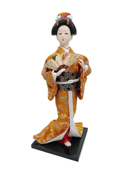 Japon Kimonolu Geyşa Bebek Kabuki Biblo 30 Cm No.8 Anime