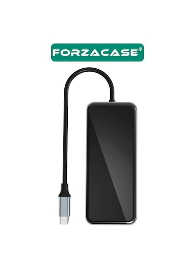 Forzacase Type-c To Hdmı 5 Usb 3.0 Rj45 Usb-c 60w Tf Ve Sd Dönüştürücü 10in1 Hub - Fc1153
