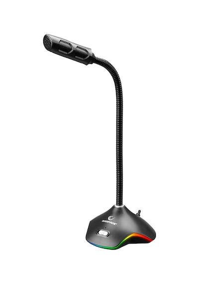 Rampage Rmx-m7, Siyah, Rgb Led, Usb, Pc-ps4-xbox-mobil Uyumlu, Esnek, Gamıng, Masaüstü, Mikrofon