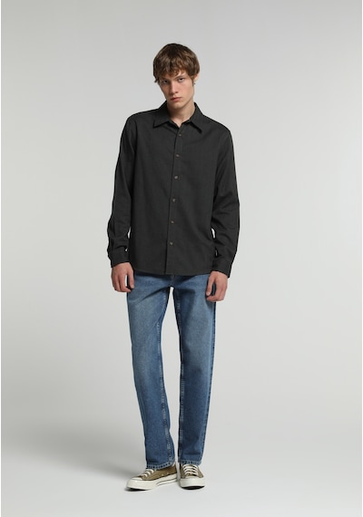 Colin's Colins Regular Fit Shirt Neck Düz Erkek Yeşil Uzun Kol Gömlek Cl1082606 Q1.v2 Kha Haki
