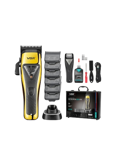 Profesyonel Şarjlı Saç Kesme Makinesi - 9000 Rpm Motor, Dlc Kaplama Bıçak, Led Ekran, Ayarlanabilir Kesim 0.8-2mm