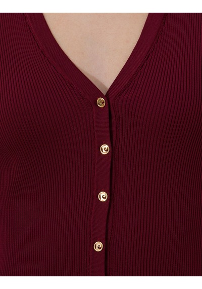Pierre Cardin Kadın Bordo Kazak /triko 50259941-vr014 Bordo