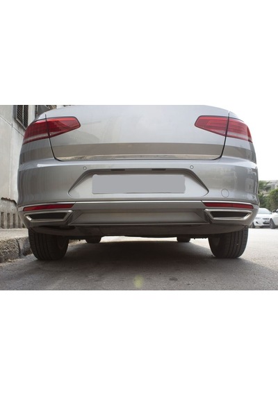 Vw Passat B8 Krom Difüzör Egzoz Çerçevesi 2015-2019 Arası