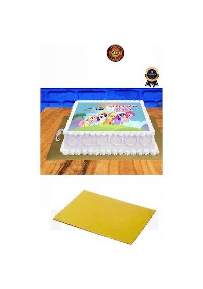35x45 God Pasta Altlığı Büyük Boy Pasta Tabanı Pasta Malzemeleri 1 Adet Gold 35 X 45 Tekli Pasta K