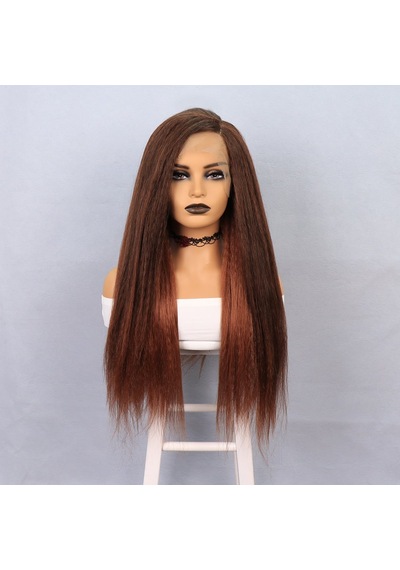 Kızıl Kahve Yaki Afro Peruk - Zmff-582326 Renkli