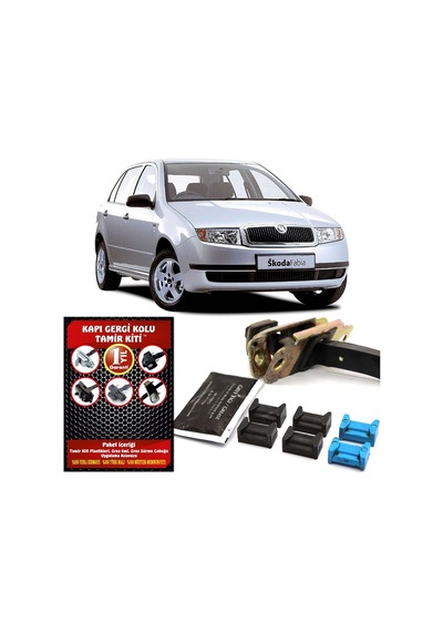 Barrer Skoda Fabia Kapı Gergi (Limitör) Tamir Kiti (2 Kapı Set) 99'-2008