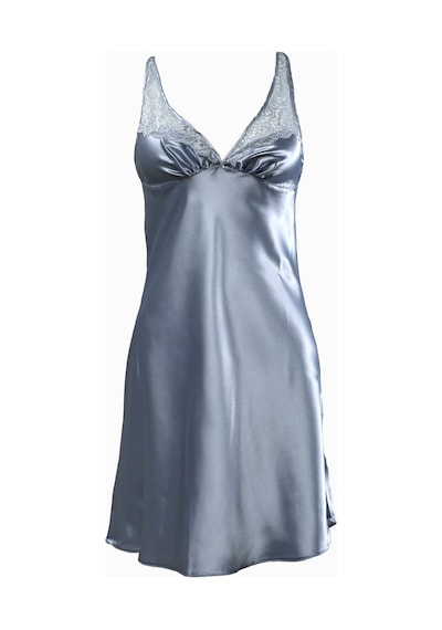 Pierre Cardin İp Askılı Dantelli Saten Gecelik 001 Bordo L S L S