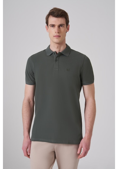 Morven Erkek Haki Basic Polo Yaka Dynamic Fit T-shirt 26yc018007710 Haki