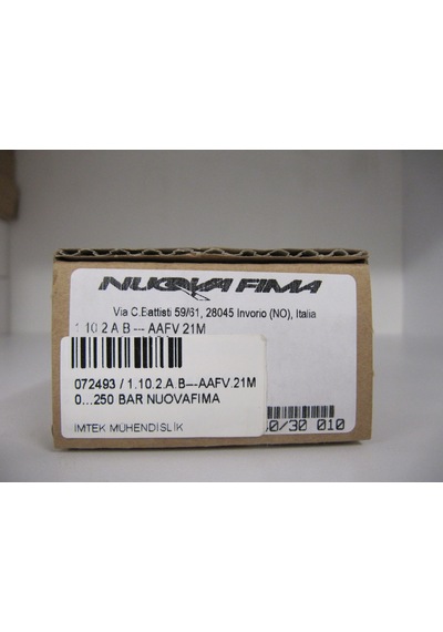 Nuovafima 1.10.2.a.b---aafv.21m 0 .250 Bar Manometer