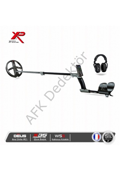 Xp Deus Rc Ana Üniteli 22 Cm X35 Başlıklı Ws5 Kablosuz Kulaklıklı Metal Dedektörü