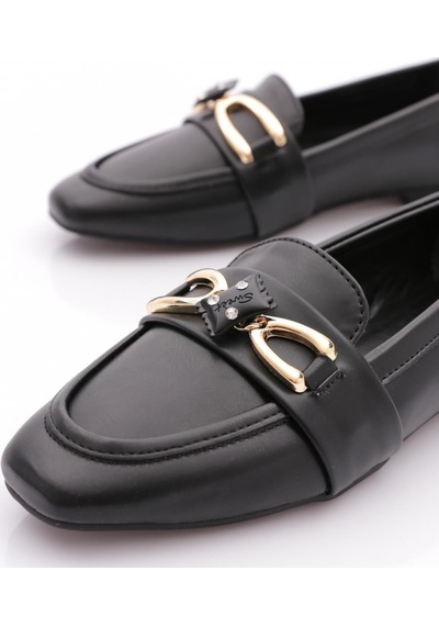Dgn 5020 Kadin Loafer Ayakkabi Siyah