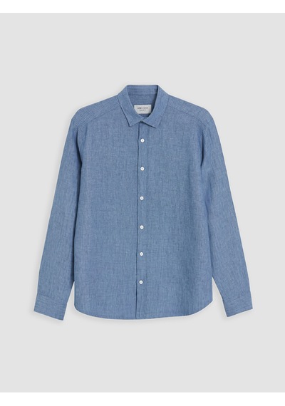 Lcw Vision İndigo Regular Fit %100 Keten Erkek Gömlek