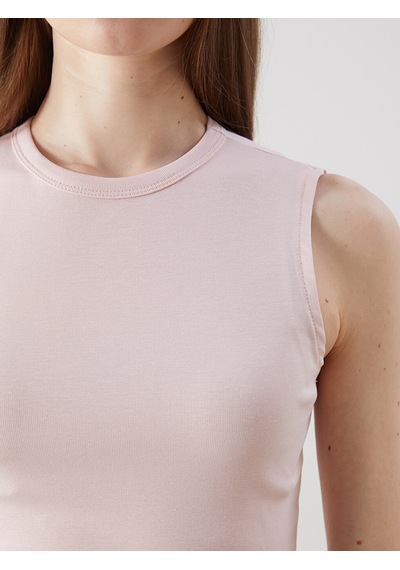 Lcw Modest Pembe Bisiklet Yaka Kadın Atlet