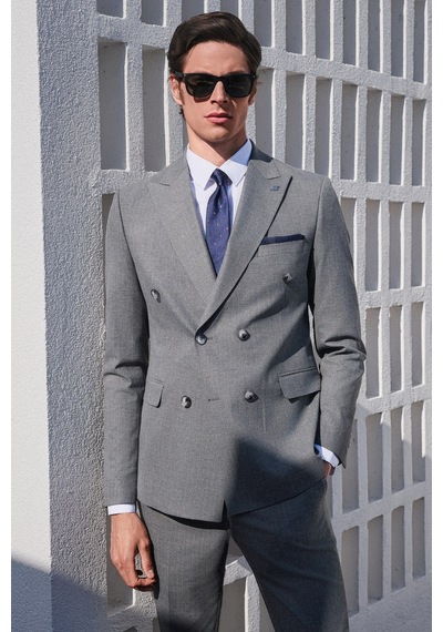 İmza Füme-gri Kırlangıç Yaka Kruvaze 6 Drop Slim Fit Tam Astar Esnek Takım Elbise 1001260173 Füme - Gri İmza Füme-gri Kırlangıç Yaka Kruvaze 6 Drop Slim Fit Tam Astar Esnek Takım Elbise 1001260173 Füme - Gri