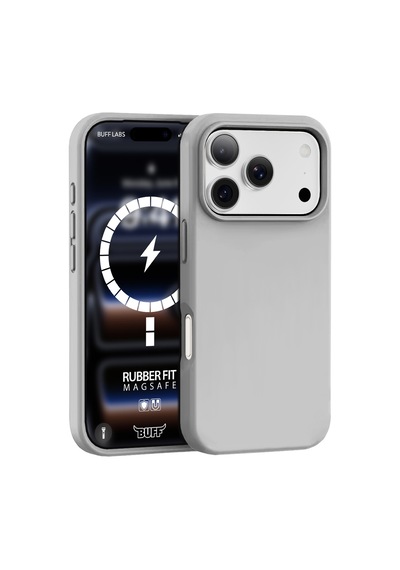 Buff Apple iPhone Uyumlu 18 Pro /17 Pro Magsafe Rubber Fit Kılıf Gray Gri