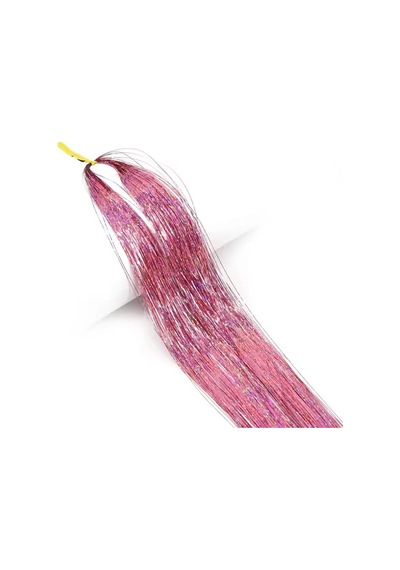 Hb Tasarım Pembe Hair Tinsel Saç Simi 50-55 Cm, Tek Ebat, Estva2211prk, Renkli