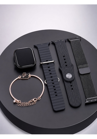 Amoled Ekranlı Bluetooth Aramalı 3 Kordonlu Akıllı Saat - Lisinya