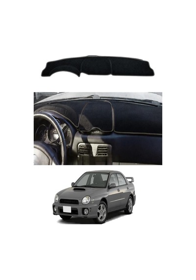 Subaru - Impreza 1992+ Uyumlu Torpido Koruma Kılıfı - Gri Şeritli