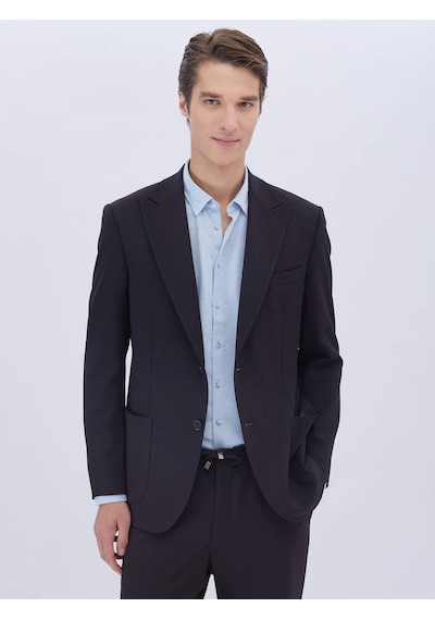 Kip Lacivert Mikro Modern Fit Takım Elbise Çok Renkli