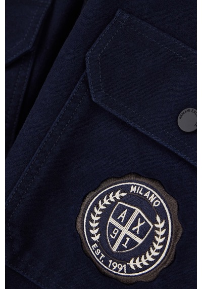 Armani Exchange % 100 Pamuk Oversize Göğüs Cepli Gömlek Erkek Gömlek Xm003259 Af27115 Ub101 Lacivert Armani Exchange % 100 Pamuk Oversize Göğüs Cepli Gömlek Erkek Gömlek Xm003259 Af27115 Ub101 Lacivert