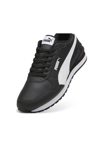 Puma Erkek St Runner V4 Deri Spor Ayakkabı - 399068-03 Siyah