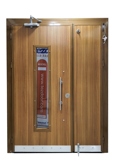 Çelik Kapı Modelleri Abd Beyaz Düz Model Bina Kapısı Sağ