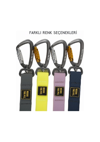 Interlaken Su Geçirmez Güçlü Kancalı Sarı Köpek Gezdirme Kayışı Sarı 2 M Sarı
