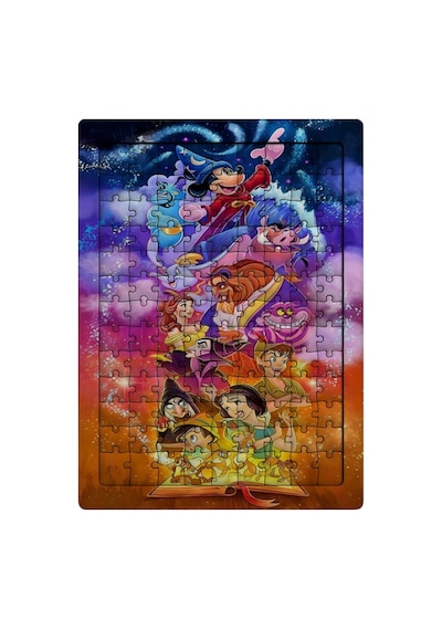 Ghostbastır Design Disney Karakterleri 99 Parça Ayaklı Puzzle Dekoratif Çocuk Yapbozu 018
