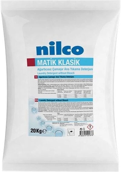 Nilco 32002332 Ağartıcısız Çamaşır Ana Yıkama Deterjanı 20 Kg