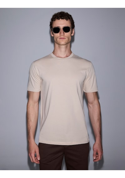 Pierre Cardin Erkek Koyu Bej Tişört 50327872-vr088