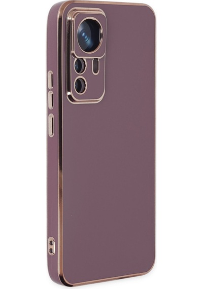 Xiaomi Mi 12t Pro Uyumlu Kılıf Volet Silikon - Mor