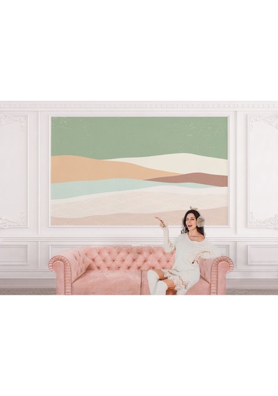 Minimalist Soyut Boho Modern Duvar Kağıdı-5541 Çok Renkli