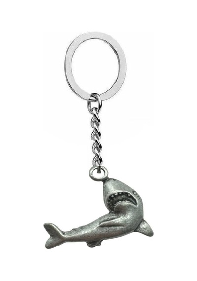 Shark Köpek Balığı Figürlü Unisex Anahtarlık Güçlü, Cesur Ve Denizci Ruhlu Tasarım