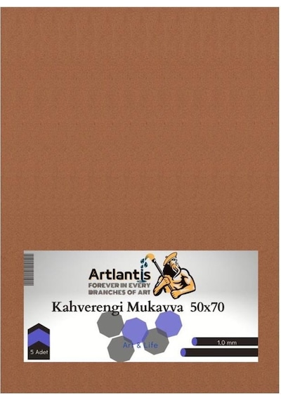 Renkli Mukavva 50X70 5 Adet Artlantis Renkli Mukavva 5 Adet