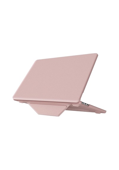 Apple Macbook Uyumlu Air 15 2024 Macbook Uyumlu Deri - Kapak - Pembe