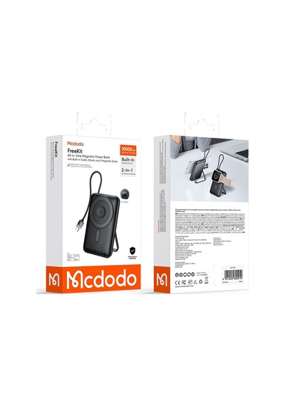 Mc-6320 2-in-1 Manyetik Kablosuz Powerbank-apple Watch-airpods Uyumlu 10000mah 20w