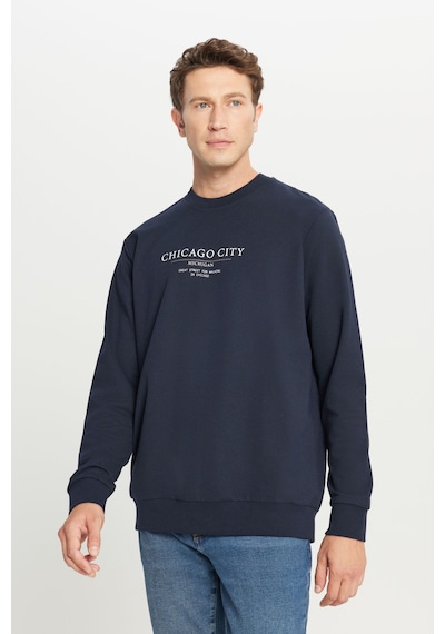 AC&Co / Altınyıldız Classics Erkek Lacı 2 İplik Pamuklu Standart Fit Normal Kesim Bisiklet Yaka Sweatshirt Lacı