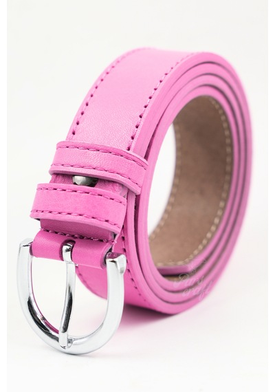 Parscraft Kadın Kemer Hakiki Deri 3 Cm Pembe
